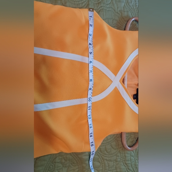 Victoria Beckham for Target marigold yellow tulip mod sheath dress XS - Picture 4 of 7